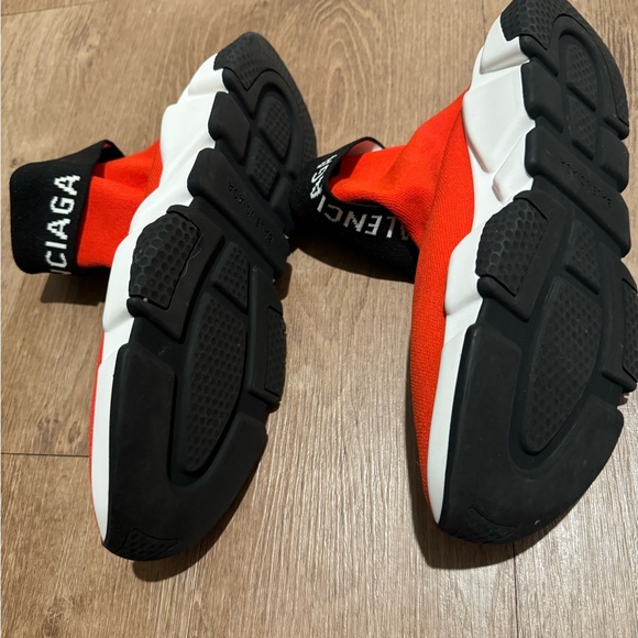 Balenciaga red speed trainer with logo - Picture 4 of 5